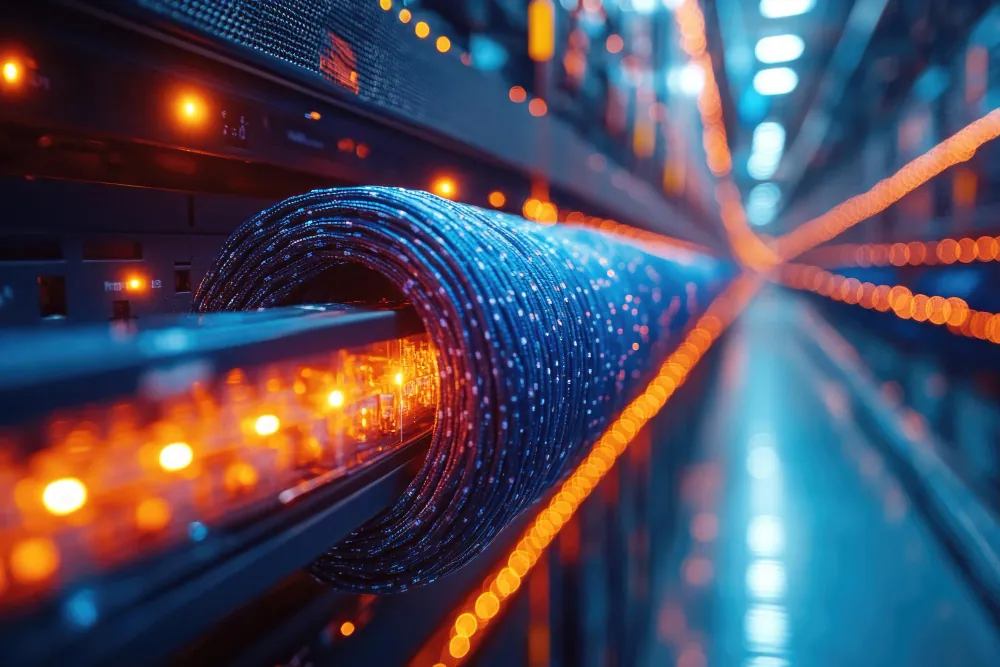 High-quality fiber optic cables and telecom materials for broadband networks